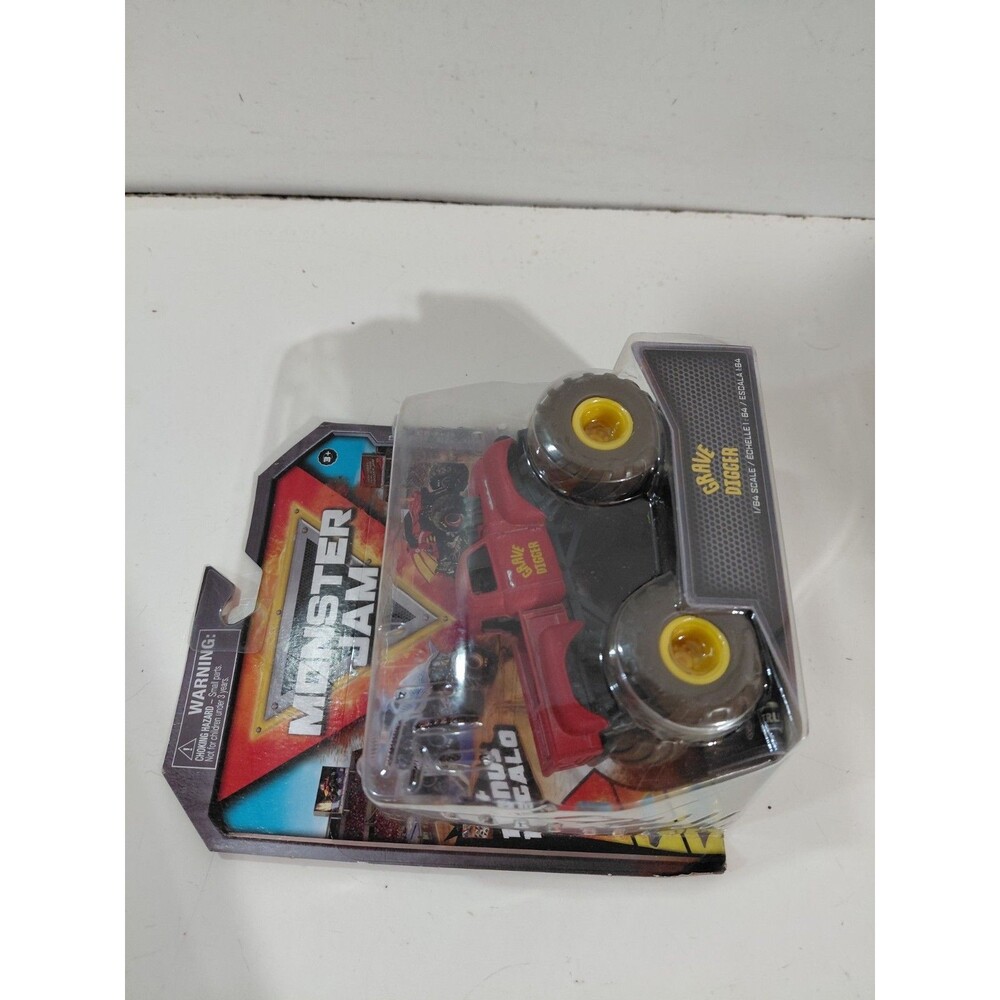 NIP Spinmaster Monster Jam 1 :64 Die Cast Grave Digger Mud Racer Monster Truck - Picture 5 of 6